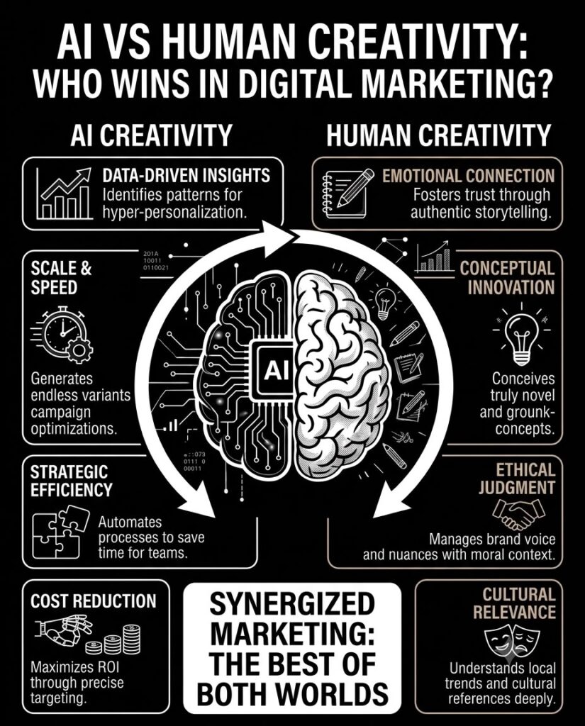 AI vs Human Creativity: Who Wins in Digital Marketing?